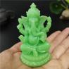 Statua luminosa di Ganesha: giada fatta a mano, decorazione luminosa
