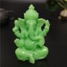 Statua luminosa di Ganesha: giada fatta a mano, decorazione luminosa