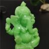 Statua luminosa di Ganesha: giada fatta a mano, decorazione luminosa