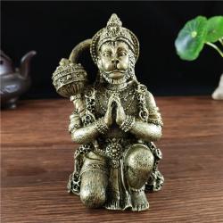 Hanuman-Statue – Bronze-Harz-Skulptur für Wohndekoration und Glücksbringer