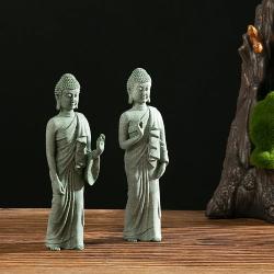 Zen-Buddha-Statue: Sandsteinskulptur | Dekoration für Hof und Zuhause