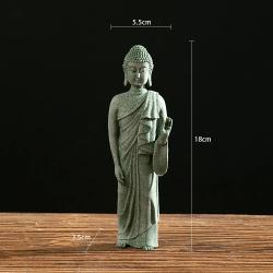 Zen-Buddha-Statue: Sandsteinskulptur | Dekoration für Hof und Zuhause