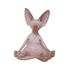 Nacktkatzen-Statue aus Kunstharz – Zen-Dekoration & Meditationsgeschenk