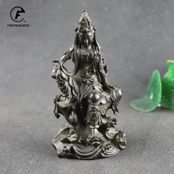 Miniatur-Guan-Yin-Buddha-Statuen aus China – Kupfer und Bronze