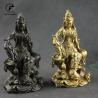 Miniatur-Guan-Yin-Buddha-Statuen aus China – Kupfer und Bronze