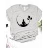Buddha Lotus Print T-Shirt | Womens Casual & Loose Fit Tee