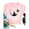 Buddha Lotus Print T-Shirt | Womens Casual & Loose Fit Tee