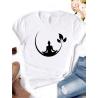 Buddha Lotus Print T-Shirt | Womens Casual & Loose Fit Tee