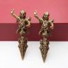 Ornamento Feng Shui con pestello Vajra in ottone - Decorazione buddista