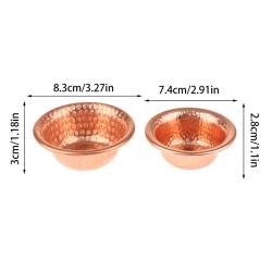 Wasserschale aus reinem Kupfer | Nepalesisches Glückssymbol