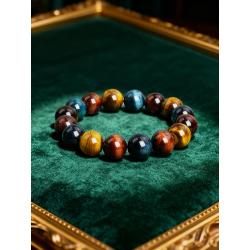 Tigerauge-Armband: Handgefertigtes Stretch-Perlenarmband für Energie und Schutz