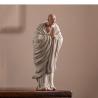 Buddha-Skulptur aus violettem Ton – Authentische chinesische Kunstdekoration