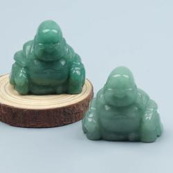 Geschnitzter Jade-Maitreya-Buddha: Reiki-Heilung & Chakra-Ausgleich
