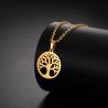Skyrim Lebensbaum-Anhänger-Halskette - Edelstahl-Schmuck