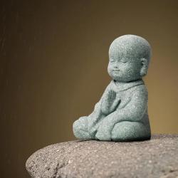 Tibetische buddhistische Mönchsfigur | Zen-Dekoration & Meditationsgeschenk