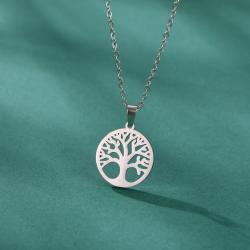 Skyrim Lebensbaum-Anhänger-Halskette - Edelstahl-Schmuck