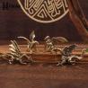 Çin Pterosaur Ejderha Heykeli - Masif Pirinç Masa Dekoru