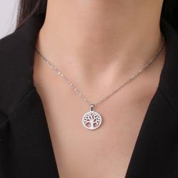 Skyrim Lebensbaum-Anhänger-Halskette - Edelstahl-Schmuck