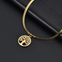 Skyrim Lebensbaum-Anhänger-Halskette - Edelstahl-Schmuck