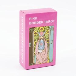 Pembe Kenarlı Tarot Destesi: Kehanet ve Eğlenceli Oyunlar İçin 78 Kart