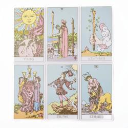 Pembe Kenarlı Tarot Destesi: Kehanet ve Eğlenceli Oyunlar İçin 78 Kart
