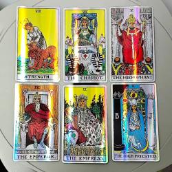 Mazzo di Tarocchi Waite: Carte Olografiche Classiche per Principianti