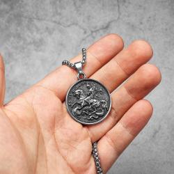 Drachenanhänger aus Edelstahl – Kraftvolles Amulett-Geschenk
