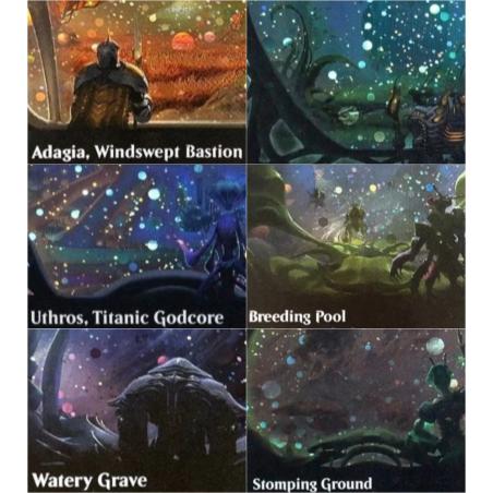 Cartes proxy GalaxyFoil Uthros MTG - Godcore, Shrine et Waking Haven