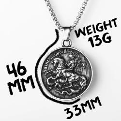 Drachenanhänger aus Edelstahl – Kraftvolles Amulett-Geschenk