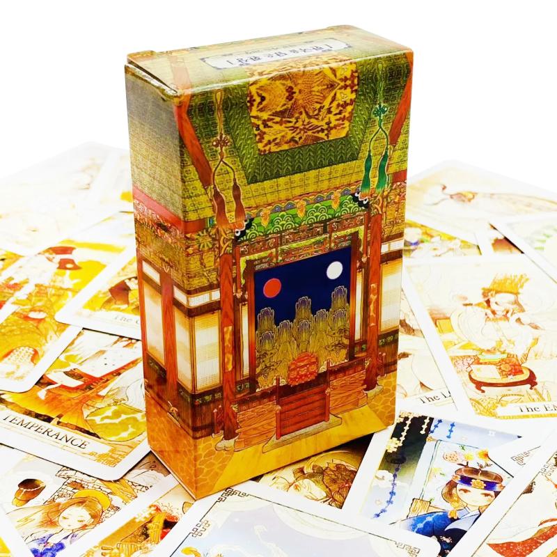 Carte dei Tarocchi della Corte Retro: mazzo da 78 pezzi in stile cinese per tutti i livelli
