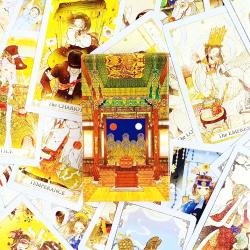 Carte dei Tarocchi della Corte Retro: mazzo da 78 pezzi in stile cinese per tutti i livelli