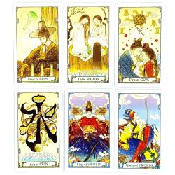 Carte dei Tarocchi della Corte Retro: mazzo da 78 pezzi in stile cinese per tutti i livelli