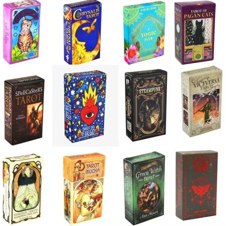 Tarot Art Nouveau Doré : Tirages Uniques et Mystiques