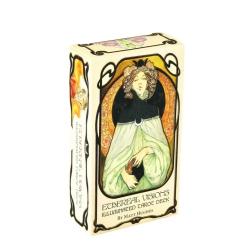 Tarot Art Nouveau Doré : Tirages Uniques et Mystiques