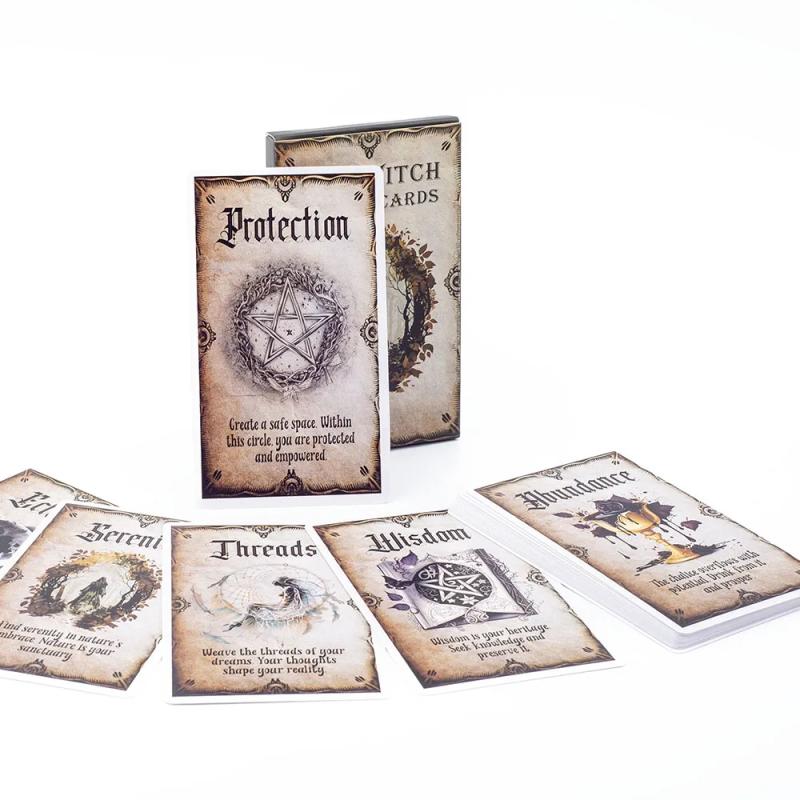 Orakelkarten der Weisen Hexe: 20-Karten-Deck für Spaß und Erkenntnis.