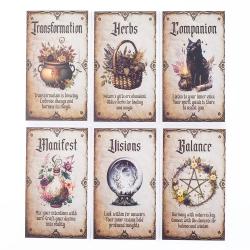 Orakelkarten der Weisen Hexe: 20-Karten-Deck für Spaß und Erkenntnis.