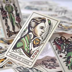 Tarot-Tattoo-Deck: 78 Karten – Tauche ein in die Welt der Weissagung und Selbstfindung