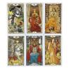 Jeu de tarot Art nouveau : Tirages de l'oracle visionnaire doré