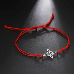 Armband mit keltischem Knoten: Irische Hexe, Amulett aus Edelstahl