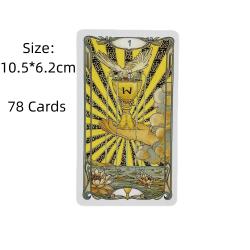 Golden Art Nouveau Tarot Deck: 78 Cards + Guidebook for Beginners