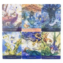 Jeu de cartes oracle des Gardiens de l'Arbre : 44 cartes pour la divination et le divertissement