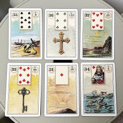 Lenormand Kart Destesi: Fransızca ve İngilizce İki Dilli Tarot Falı