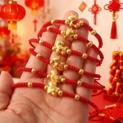 Bracelet du zodiaque de l'année du Cheval - Amulette Feng Shui chinoise