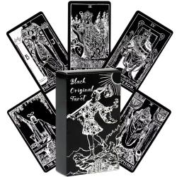 Mazzo di tarocchi Rider-Waite: Bianco e Nero, 78 carte - Perfetto per i principianti...
