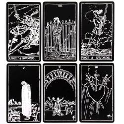 Mazzo di tarocchi Rider-Waite: Bianco e Nero, 78 carte - Perfetto per i principianti...