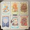 Mazzo Oracolo Lenormand: 37 Carte Floreali, Stile Art Nouveau (Russo)