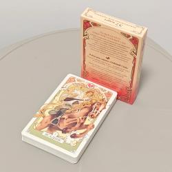 Mazzo Oracolo Lenormand: 37 Carte Floreali, Stile Art Nouveau (Russo)