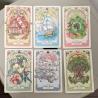 Mazzo Oracolo Lenormand: 37 Carte Floreali, Stile Art Nouveau (Russo)