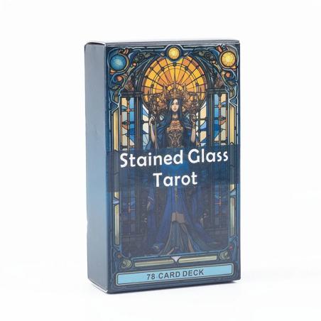 Bezauberndes Tarot-Deck in Buntglasoptik: 78 Karten für Wahrsagerei und Spaß