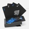 Wasserfeste Zauberkarten: Schwarzes und goldenes Spieldeck